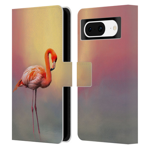 Simone Gatterwe Assorted Designs American Flamingo Leather Book Wallet Case Cover For Google Pixel 8