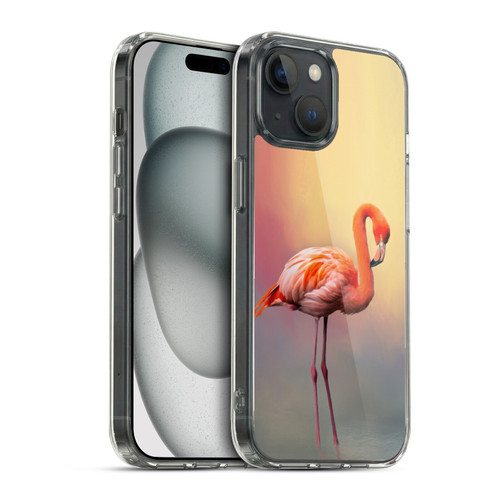 Simone Gatterwe Assorted Designs American Flamingo Soft Gel Case for Apple iPhone 15 & MagSafe