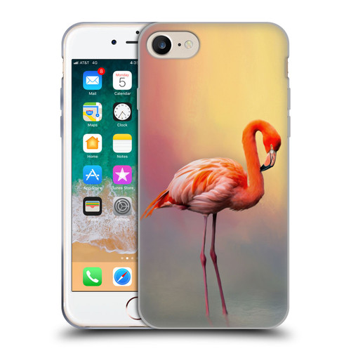 Simone Gatterwe Assorted Designs American Flamingo Soft Gel Case for Apple iPhone 7 / 8 / SE 2020 & 2022