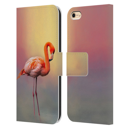 Simone Gatterwe Assorted Designs American Flamingo Leather Book Wallet Case Cover For Apple iPhone 6 / iPhone 6s