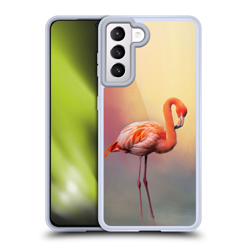 Simone Gatterwe Assorted Designs American Flamingo Soft Gel Case for Samsung Galaxy S21 5G