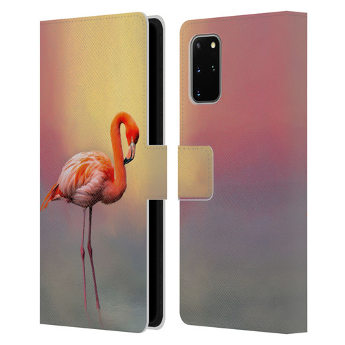 Simone Gatterwe Assorted Designs American Flamingo Leather Book Wallet Case Cover For Samsung Galaxy S20+ / S20+ 5G