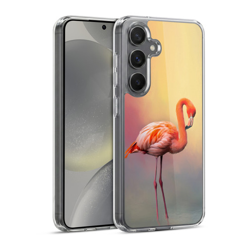 Simone Gatterwe Assorted Designs American Flamingo Soft Gel Case for Samsung Galaxy S24 5G & MagSafe