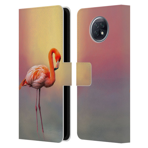 Simone Gatterwe Assorted Designs American Flamingo Leather Book Wallet Case Cover For Xiaomi Redmi Note 9T 5G