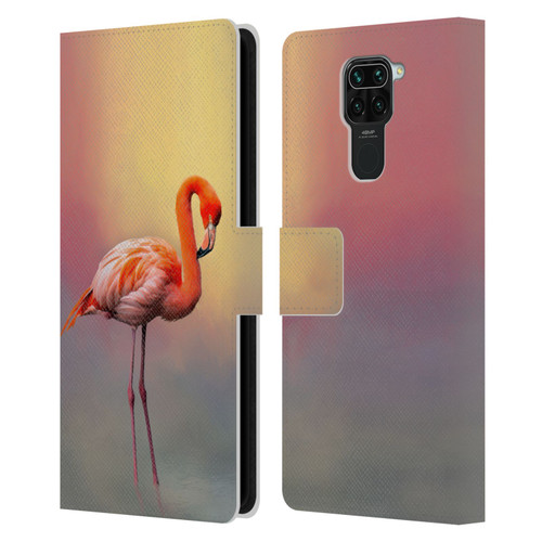 Simone Gatterwe Assorted Designs American Flamingo Leather Book Wallet Case Cover For Xiaomi Redmi Note 9 / Redmi 10X 4G