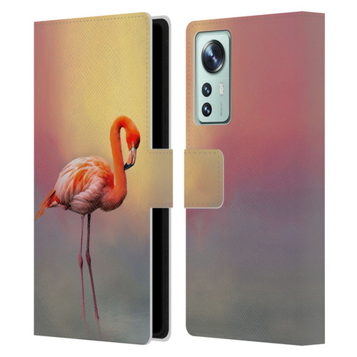 Simone Gatterwe Assorted Designs American Flamingo Leather Book Wallet Case Cover For Xiaomi 12