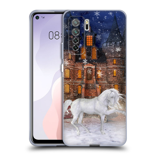 Simone Gatterwe Horses Christmas Time Soft Gel Case for Huawei Nova 7 SE/P40 Lite 5G