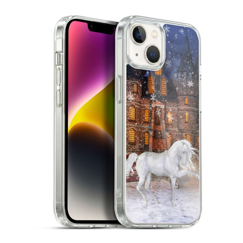 Simone Gatterwe Horses Christmas Time Soft Gel Case for Apple iPhone 14 Plus & MagSafe