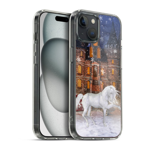 Simone Gatterwe Horses Christmas Time Soft Gel Case for Apple iPhone 15 Plus & MagSafe