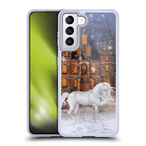 Simone Gatterwe Horses Christmas Time Soft Gel Case for Samsung Galaxy S21 5G