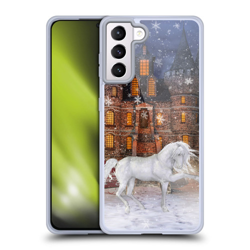 Simone Gatterwe Horses Christmas Time Soft Gel Case for Samsung Galaxy S21+ 5G