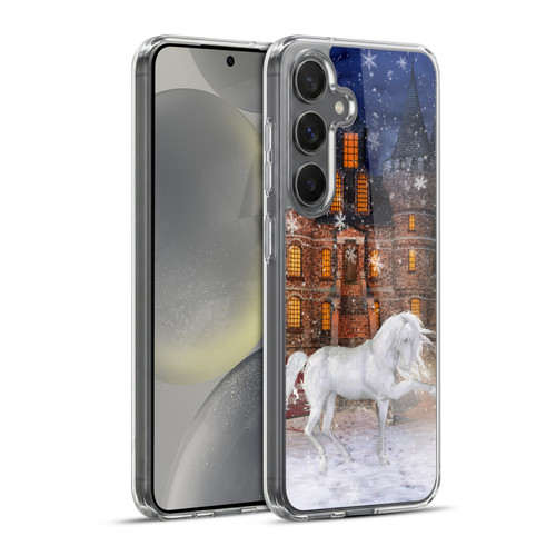Simone Gatterwe Horses Christmas Time Soft Gel Case for Samsung Galaxy S24+ 5G & MagSafe