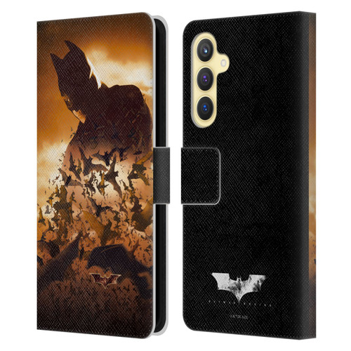 Batman Begins Graphics Poster Leather Book Wallet Case Cover For Samsung Galaxy S23 FE 5G