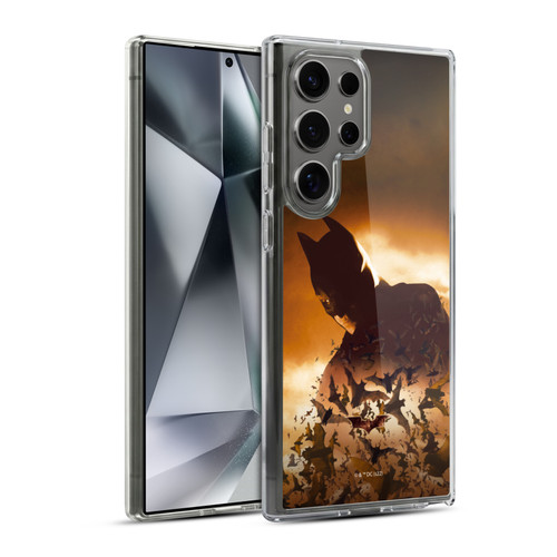 Batman Begins Graphics Poster Soft Gel Case for Samsung Galaxy S24 Ultra 5G & MagSafe