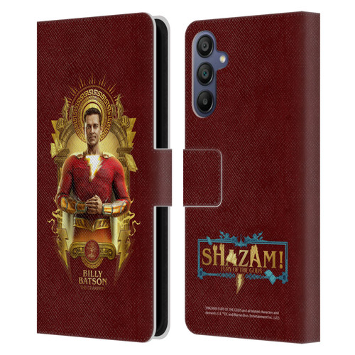 Shazam!: Fury Of The Gods Graphics Billy Leather Book Wallet Case Cover For Samsung Galaxy A15