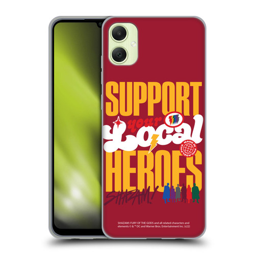 Shazam!: Fury Of The Gods Graphics Typography Soft Gel Case for Samsung Galaxy A05