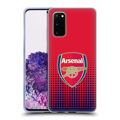 Arsenal FC Crest 2 Fade Soft Gel Case for Samsung Galaxy S20 / S20 5G