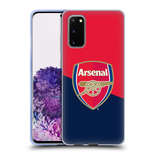 Arsenal FC Crest 2 Red & Blue Logo Soft Gel Case for Samsung Galaxy S20 / S20 5G