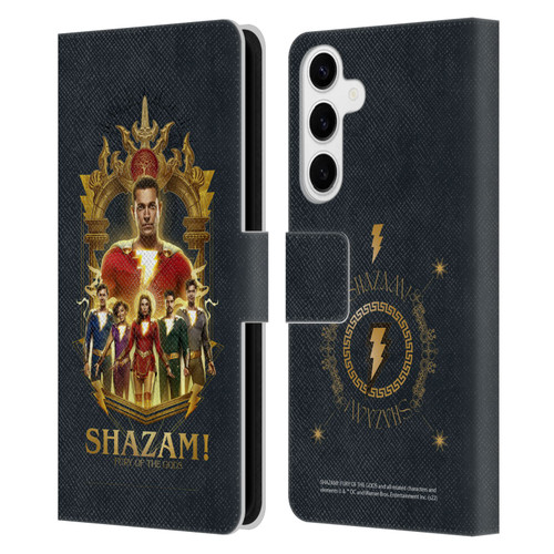 Shazam!: Fury Of The Gods Graphics Group Leather Book Wallet Case Cover For Samsung Galaxy S24+ 5G