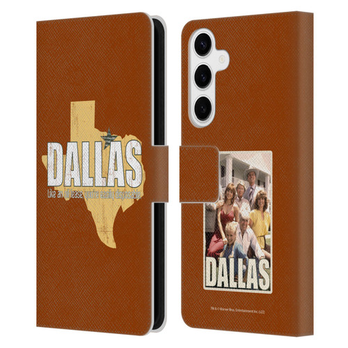 Dallas: Television Series Graphics Quote Leather Book Wallet Case Cover For Samsung Galaxy S24+ 5G