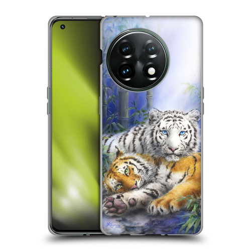Kayomi Harai Animals And Fantasy Asian Tiger Couple Soft Gel Case for OnePlus 11 5G