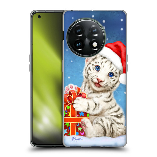 Kayomi Harai Animals And Fantasy White Tiger Christmas Gift Soft Gel Case for OnePlus 11 5G