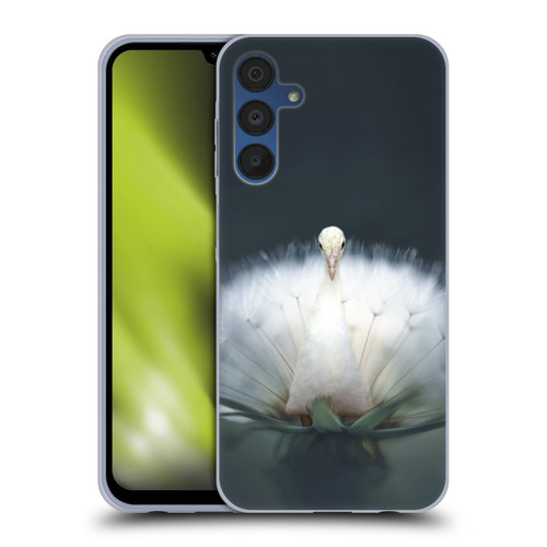 Pixelmated Animals Surreal Pets Peacock Wish Soft Gel Case for Samsung Galaxy A15