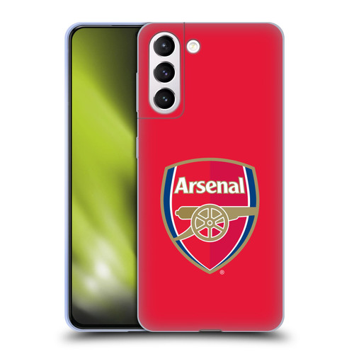 Arsenal FC Crest 2 Full Colour Red Soft Gel Case for Samsung Galaxy S21+ 5G