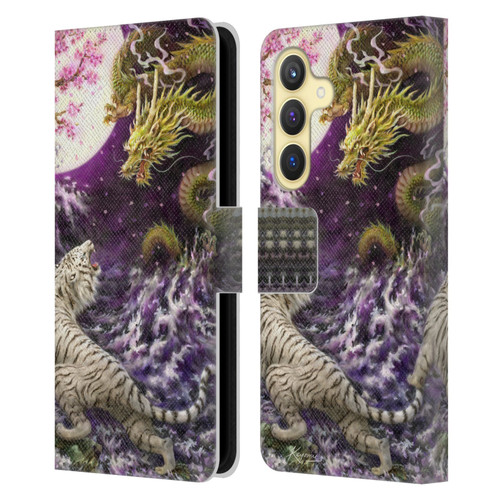 Kayomi Harai Animals And Fantasy Asian Tiger & Dragon Leather Book Wallet Case Cover For Samsung Galaxy S24 5G