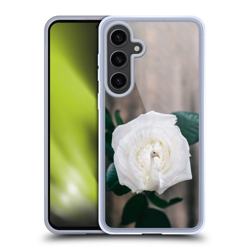 Pixelmated Animals Surreal Pets Peacock Rose Soft Gel Case for Samsung Galaxy S24+ 5G