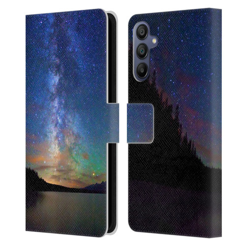 Royce Bair Nightscapes Jackson Lake Leather Book Wallet Case Cover For Samsung Galaxy A15