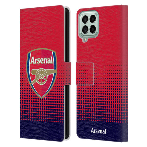 Arsenal FC Crest 2 Fade Leather Book Wallet Case Cover For Samsung Galaxy M33 (2022)