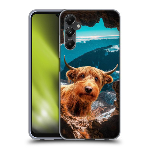 Pixelmated Animals Surreal Wildlife Cowpup Soft Gel Case for Samsung Galaxy A05s