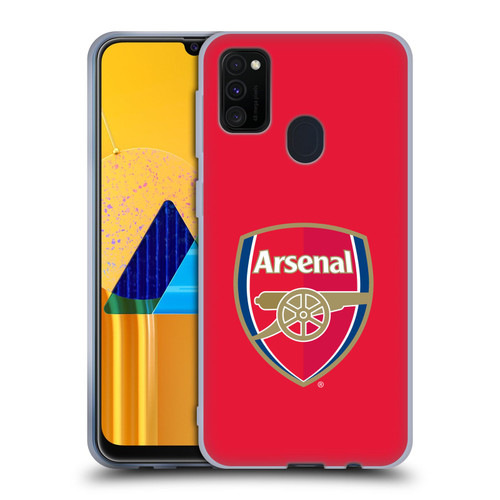Arsenal FC Crest 2 Full Colour Red Soft Gel Case for Samsung Galaxy M30s (2019)/M21 (2020)