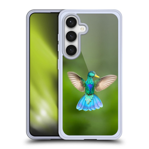 Pixelmated Animals Surreal Wildlife Quaking Bird Soft Gel Case for Samsung Galaxy S24 5G