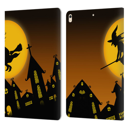 Simone Gatterwe Halloween Witch Leather Book Wallet Case Cover For Apple iPad Pro 10.5 (2017)
