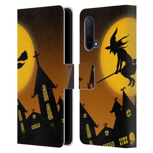Simone Gatterwe Halloween Witch Leather Book Wallet Case Cover For OnePlus Nord CE 5G