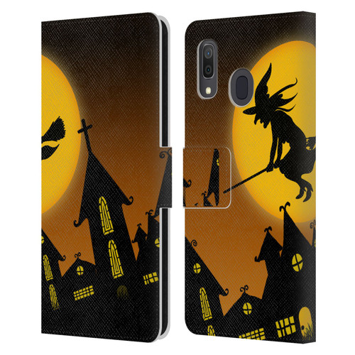 Simone Gatterwe Halloween Witch Leather Book Wallet Case Cover For Samsung Galaxy A33 5G (2022)