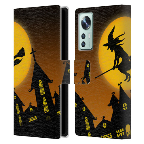 Simone Gatterwe Halloween Witch Leather Book Wallet Case Cover For Xiaomi 12