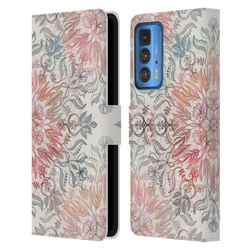 Micklyn Le Feuvre Mandala Autumn Spice Leather Book Wallet Case Cover For Motorola Edge 20 Pro