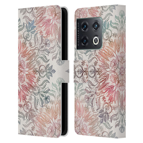 Micklyn Le Feuvre Mandala Autumn Spice Leather Book Wallet Case Cover For OnePlus 10 Pro