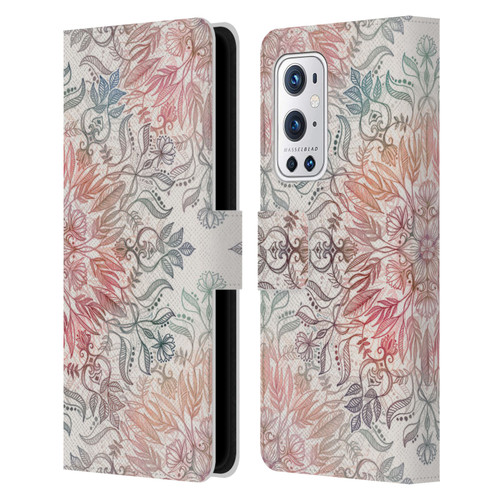 Micklyn Le Feuvre Mandala Autumn Spice Leather Book Wallet Case Cover For OnePlus 9 Pro