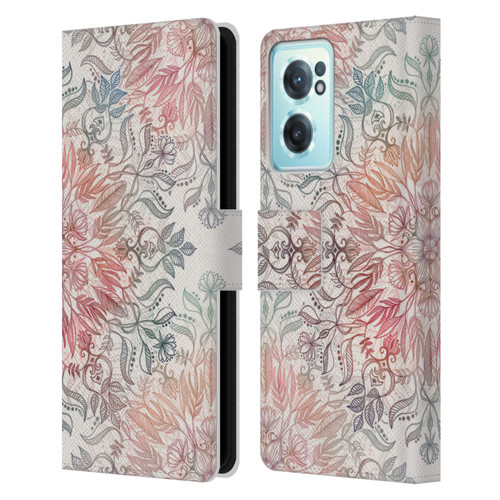 Micklyn Le Feuvre Mandala Autumn Spice Leather Book Wallet Case Cover For OnePlus Nord CE 2 5G