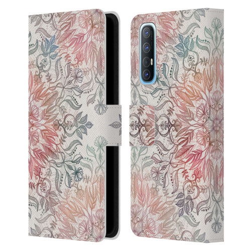 Micklyn Le Feuvre Mandala Autumn Spice Leather Book Wallet Case Cover For OPPO Find X2 Neo 5G