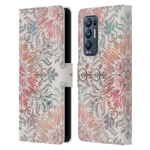 Micklyn Le Feuvre Mandala Autumn Spice Leather Book Wallet Case Cover For OPPO Find X3 Neo / Reno5 Pro+ 5G