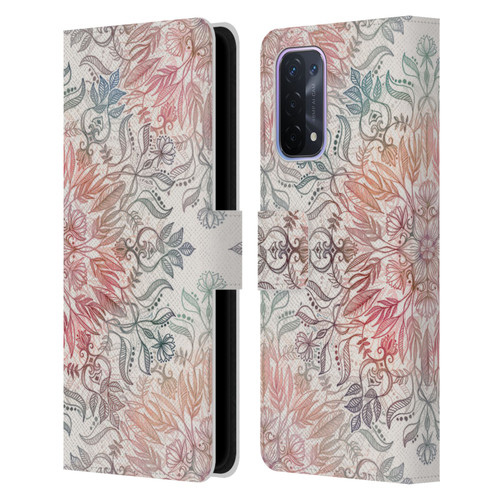 Micklyn Le Feuvre Mandala Autumn Spice Leather Book Wallet Case Cover For OPPO A54 5G