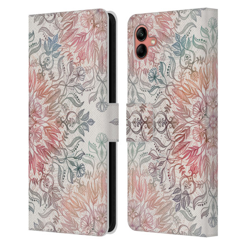 Micklyn Le Feuvre Mandala Autumn Spice Leather Book Wallet Case Cover For Samsung Galaxy A04 (2022)