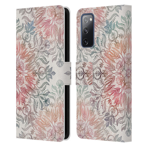 Micklyn Le Feuvre Mandala Autumn Spice Leather Book Wallet Case Cover For Samsung Galaxy S20 FE / 5G