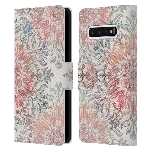 Micklyn Le Feuvre Mandala Autumn Spice Leather Book Wallet Case Cover For Samsung Galaxy S10