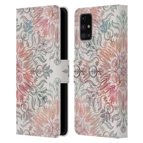 Micklyn Le Feuvre Mandala Autumn Spice Leather Book Wallet Case Cover For Samsung Galaxy M31s (2020)